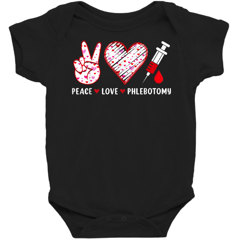 Peace Love Phlebotomy Syringe Phlebotomist Technician T Shirt Baby Bodysuit | Artistshot