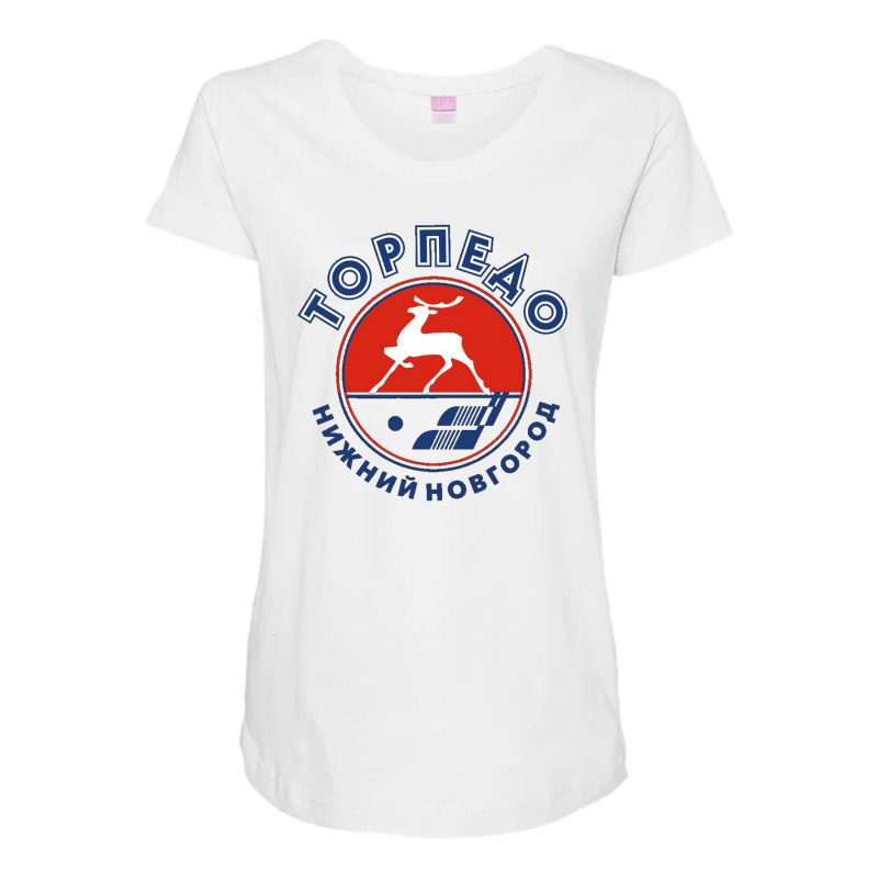 Torpedo Nizhny Novgorod Hockey Essentia Maternity Scoop Neck T-shirt by cm-arts | Artistshot