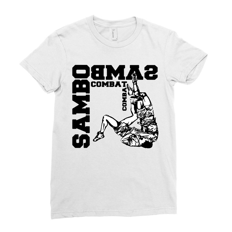 Sambo Martial Art Ladies Fitted T-Shirt by Bull Tees | Artistshot