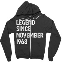 Legend Since November 1968 54th Birthday Men Women T Shirt Zipper Hoodie | Artistshot