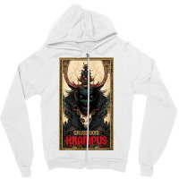 Merry Gruss Vom Krampus Greetings Tarot Christmas Devil T Shirt Zipper Hoodie | Artistshot