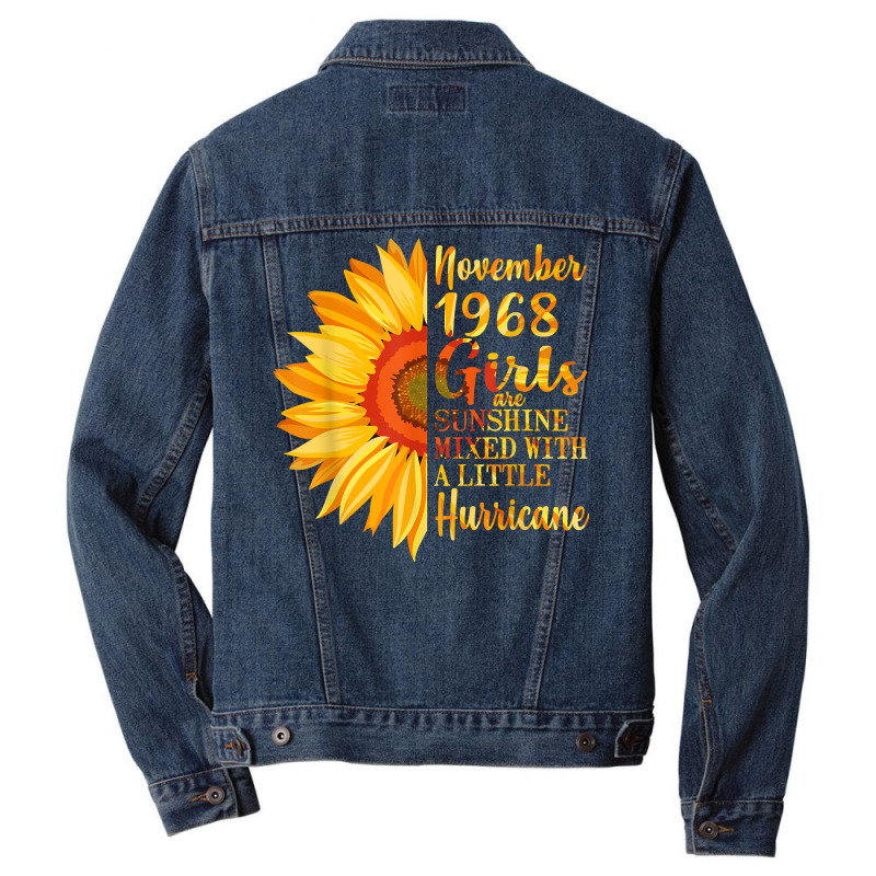 November Girls 1968 Shirt 54th Birthday Gifts 54 Years Old T Shirt Men Denim Jacket | Artistshot