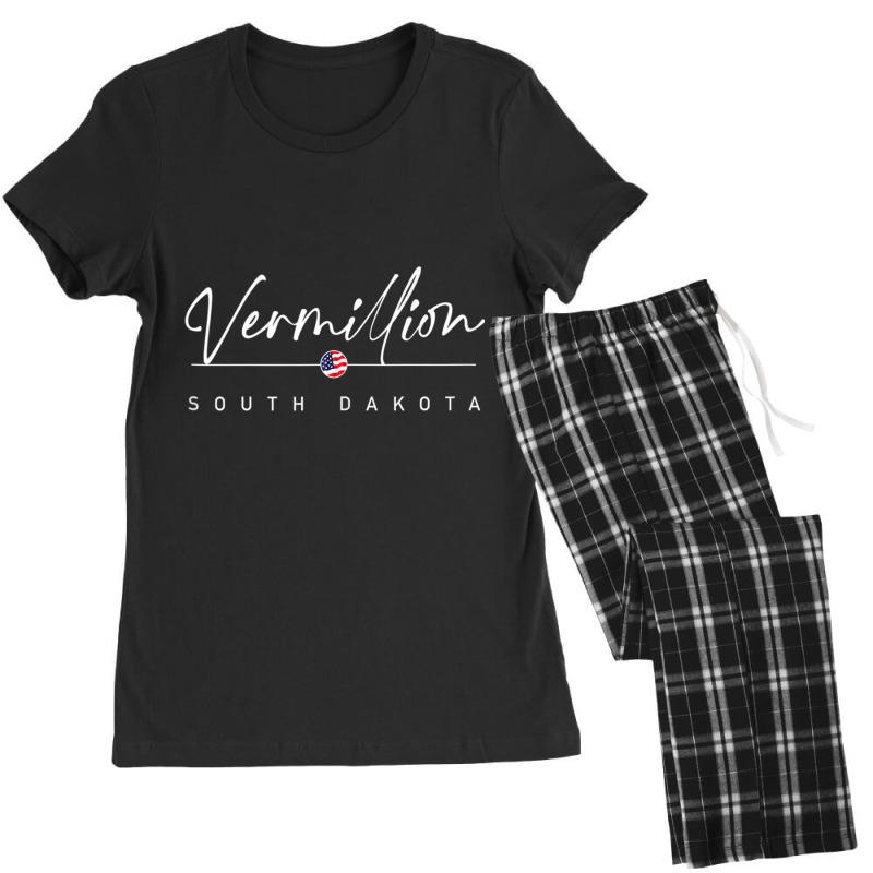 Vermillion, South Dakota Tank Top Women's Pajamas Set by cm-arts | Artistshot