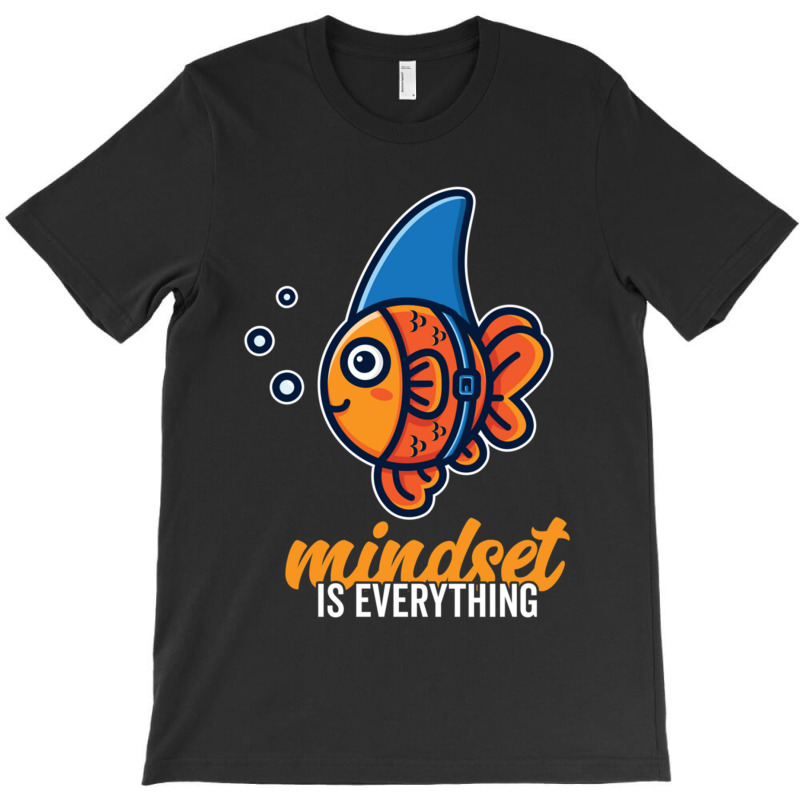 Cute Goldfish Mindset Is Everything Be A Goldfish Shark Fin T-shirt | Artistshot