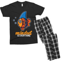 Cute Goldfish Mindset Is Everything Be A Goldfish Shark Fin Men's T-shirt Pajama Set | Artistshot