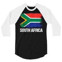 South Africa Flag Pride Patriotic Born South African Gift T Shirt 3/4 Sleeve Shirt | Artistshot