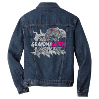 T Rex Dinosaur Grandma Families T Shirt Men Denim Jacket | Artistshot