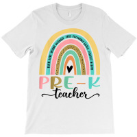 Womens Pre K Teacher Leopard Rainbow Back To School T Shirt T-shirt | Artistshot