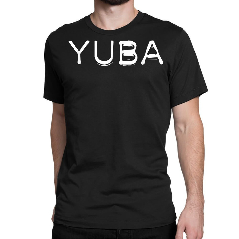 Yuba Tape Font College University Style T Shirt Classic T-shirt | Artistshot