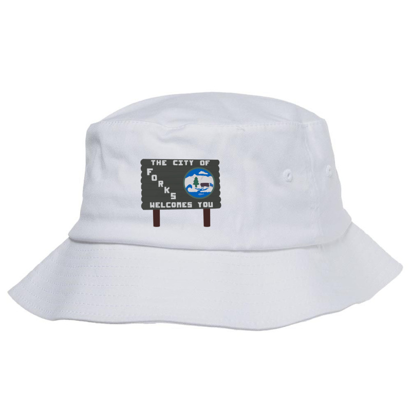 Forks, Washington Sign Bucket Hat by BILLYJOHNSON | Artistshot