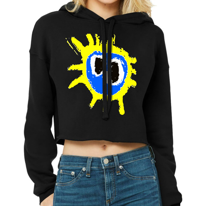 Primal Scream Cropped Hoodie by cm-arts | Artistshot