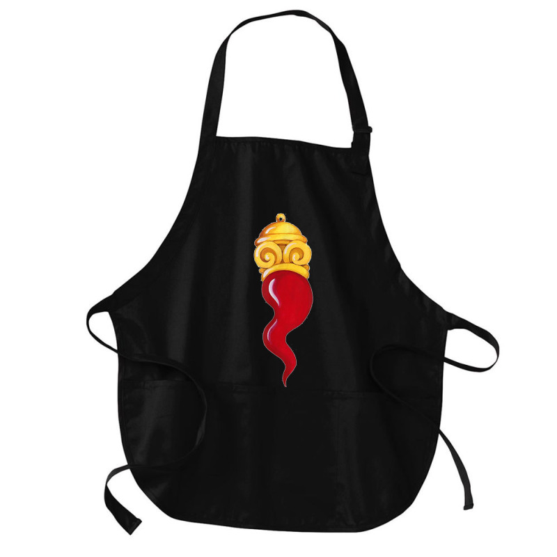 Corno Ionian Horn Red Chilli Neapolitan Good Luck Charm Gift T Shirt Medium-length Apron | Artistshot