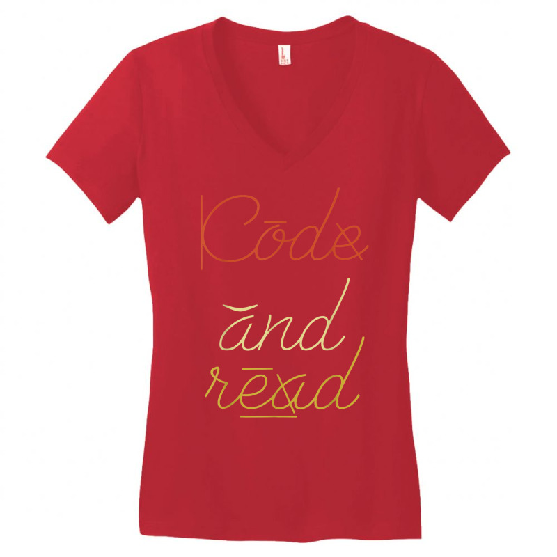 Code And Read Dyslexic Dyslexia Awareness Month T Shirt Women's V-Neck T-Shirt by cm-arts | Artistshot