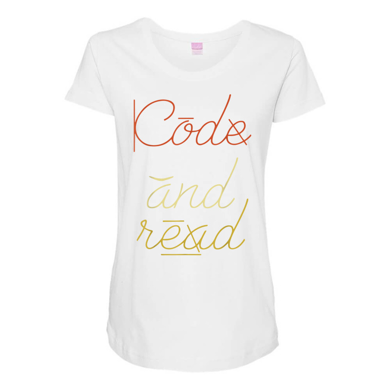 Code And Read Dyslexic Dyslexia Awareness Month T Shirt Maternity Scoop Neck T-shirt by cm-arts | Artistshot