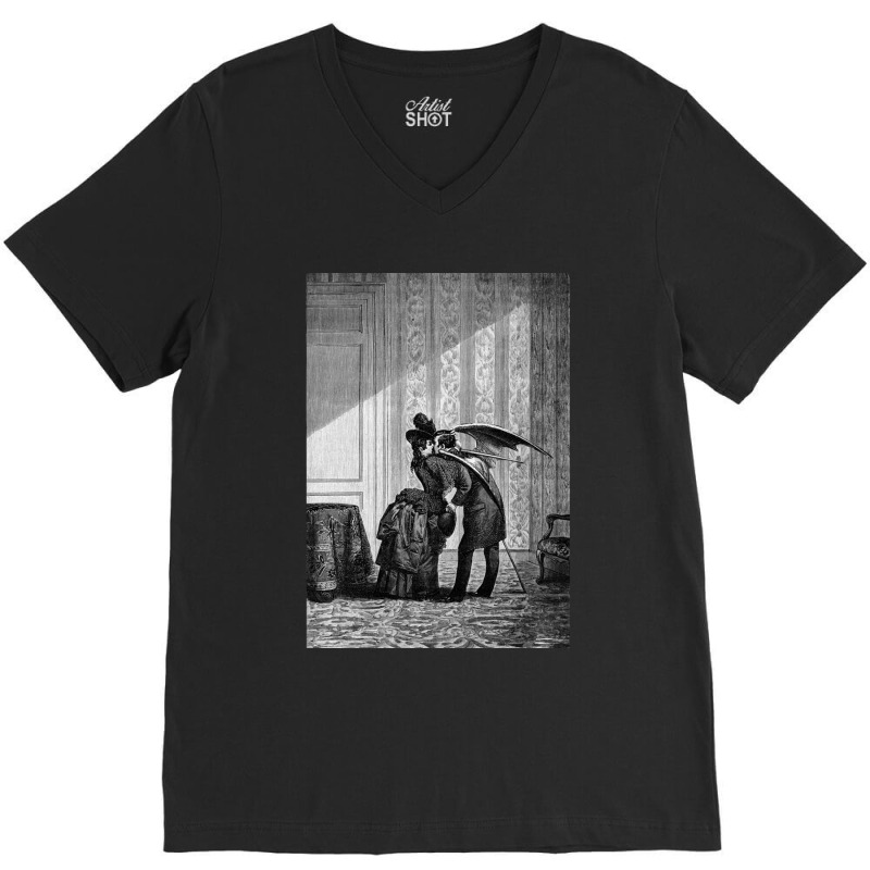 The Vampires Kiss  Max Ernst V-Neck Tee by cm-arts | Artistshot