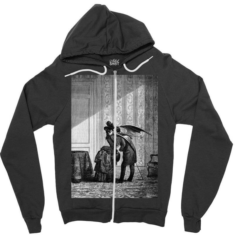 The Vampires Kiss  Max Ernst Zipper Hoodie by cm-arts | Artistshot