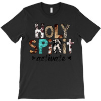 Retro Leopard Holy Spirit Activate Cowboy Rodeo Western Girl T-shirt | Artistshot