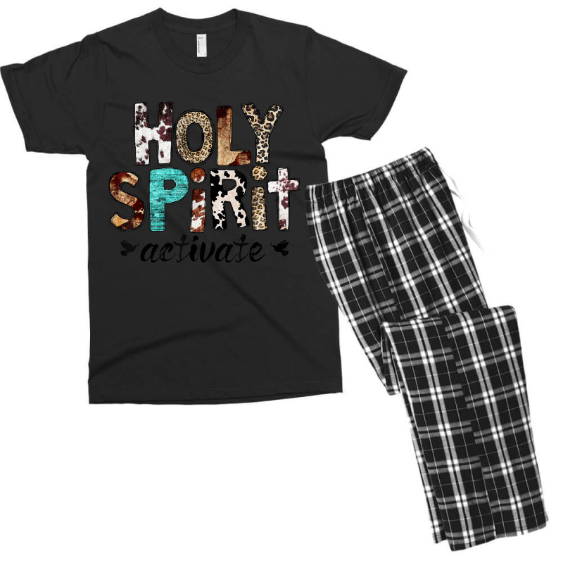 Retro Leopard Holy Spirit Activate Cowboy Rodeo Western Girl Men's T-shirt Pajama Set | Artistshot