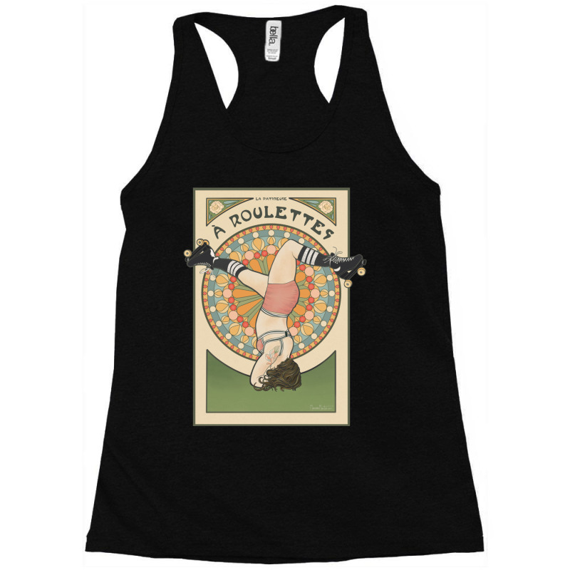 La Patineuse A Roulettes Racerback Tank by cm-arts | Artistshot