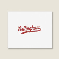 Bellingham Washington Wa Vintage Sports Graphic Premium T Shirt Landscape Canvas Print | Artistshot