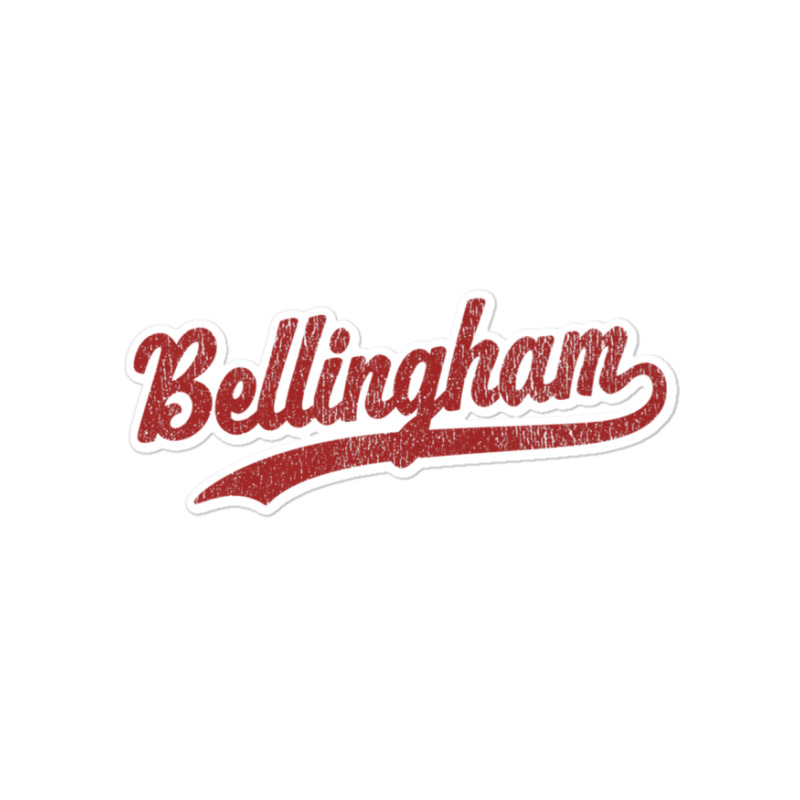 Bellingham Washington Wa Vintage Sports Graphic Premium T Shirt Sticker | Artistshot