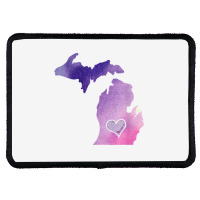 Cute Pink I Love Michigan Pure Michigander T Shirt Rectangle Patch | Artistshot