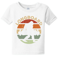 Longboard Vintage Skateboard Cool Longboarding Pullover Hoodie Baby Tee | Artistshot