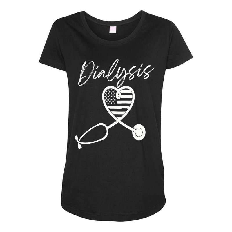 Dialysis Technician Nurse   Kidney Heartbeat Sweatshirt Maternity Scoop Neck T-shirt by cm-arts | Artistshot