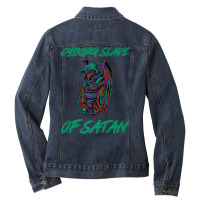 Cyborg Slave Of Satan Mechanical Mechanism Cyborg Premium T Shirt Ladies Denim Jacket | Artistshot