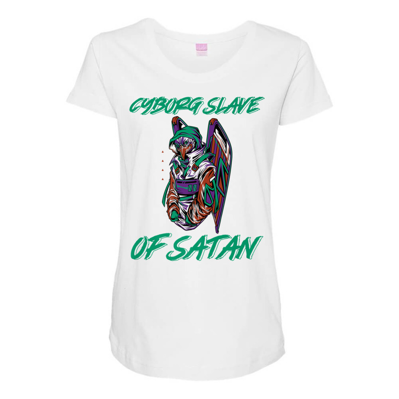 Cyborg Slave Of Satan Mechanical Mechanism Cyborg Premium T Shirt Maternity Scoop Neck T-shirt by cm-arts | Artistshot