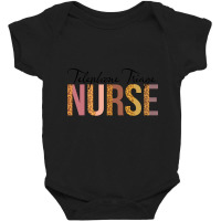 Leopard Telephone Triage Nurse Print For Nursing Student Long Sleeve T Baby Bodysuit | Artistshot