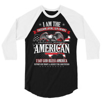 Politically Incorrect American 3/4 Sleeve Shirt | Artistshot