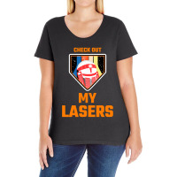 Check Out My Lasers Ladies Curvy T-shirt | Artistshot