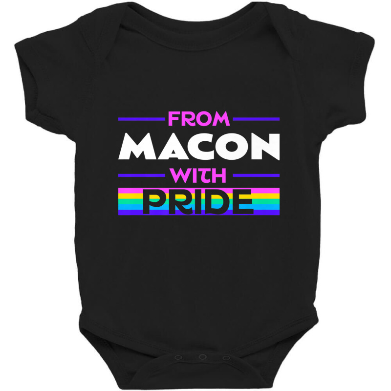 From Macon With Pride Lgbtq Sayings Lgbt Quotes Georgia Premium T Shir Baby Bodysuit by cm-arts | Artistshot