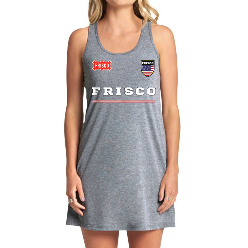 Frisco Sportssoccer Jersey National Pride Gift Tank Top Tank Dress by cm-arts | Artistshot