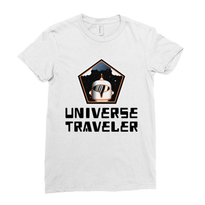 Universe Traveler Ladies Fitted T-shirt Designed By Trending Design