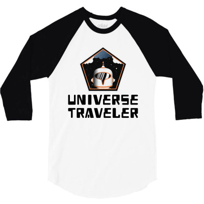 Universe Traveler 3/4 Sleeve Shirt Designed By Trending Design