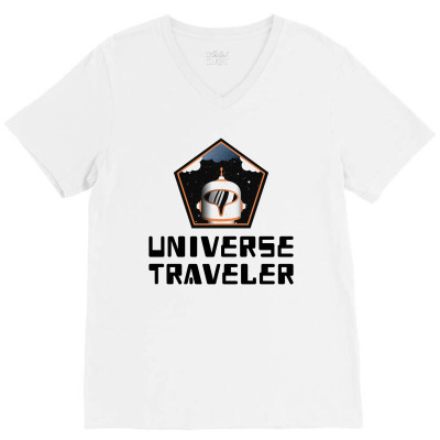 Universe Traveler V-neck Tee Designed By Trending Design