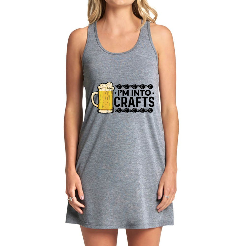 I'm Into Crafts Beer Brewing Homebrewing Craftbeer Malt Hop Long Sleev Tank Dress by cm-arts | Artistshot