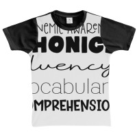 Phonemic Awareness Phonics Fluency Vocab Comprehension Sweatshirt Graphic Youth T-shirt | Artistshot