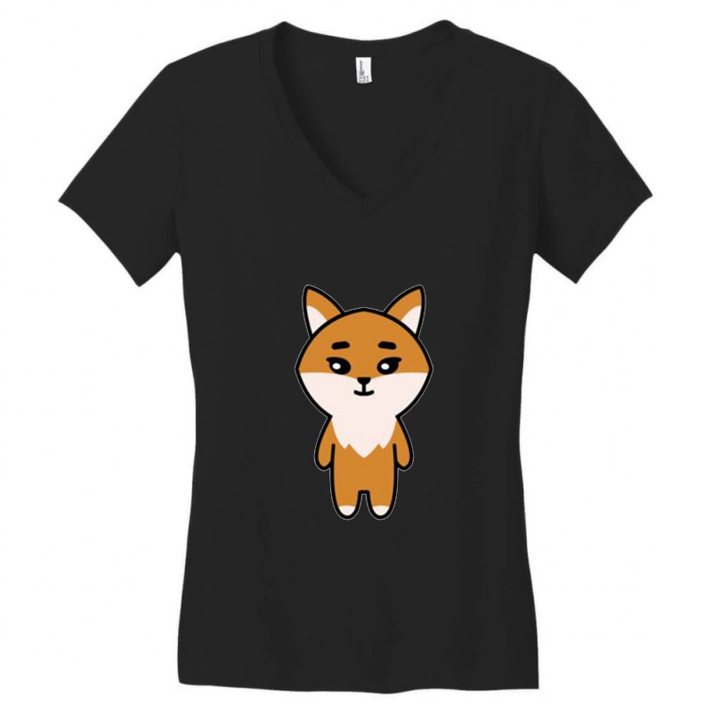 Denimals Stand Women's V-Neck T-Shirt by pintolilliel | Artistshot