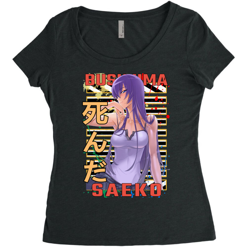 Saeko Busujima  Anime Highschool Of The  Hotd   Gift   Anime    (2) Women's Triblend Scoop T-shirt by cm-arts | Artistshot