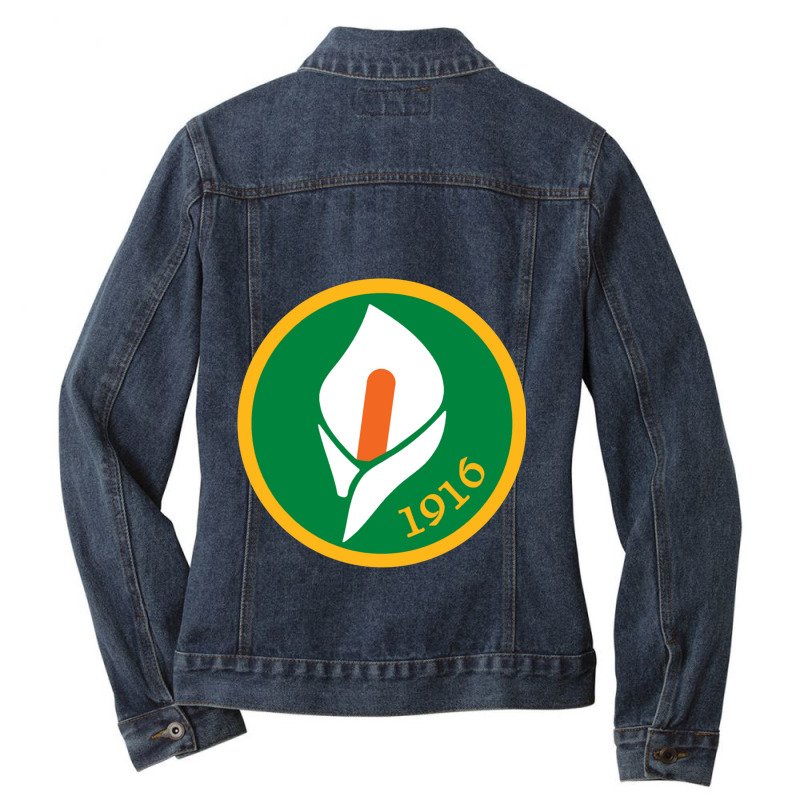 Easter Rising  1916  Easter Lily Ladies Denim Jacket | Artistshot