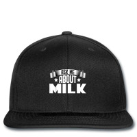 Funny Ask Me About Milk   Milk Lover T Shirt Printed Hat | Artistshot