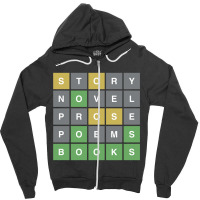 Story Novel Porose Poems Books Wordle Zipper Hoodie | Artistshot