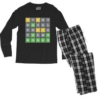 Story Novel Porose Poems Books Wordle Men's Long Sleeve Pajama Set | Artistshot