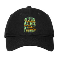 Let My Hair Flow In The Wind Adjustable Cap | Artistshot