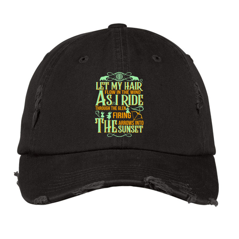 Let My Hair Flow In The Wind Vintage Cap by cm-arts | Artistshot