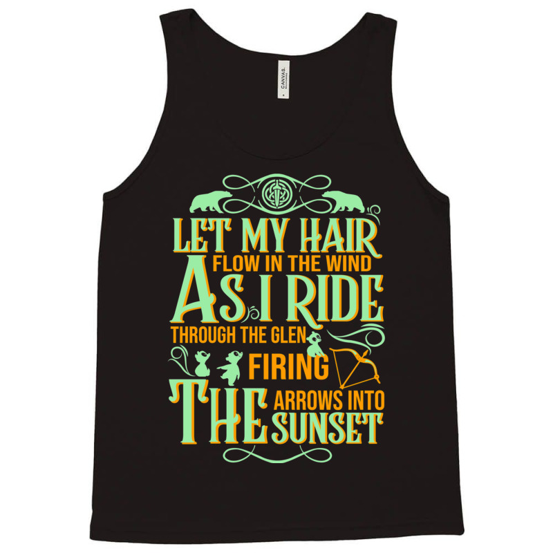 Let My Hair Flow In The Wind Tank Top by cm-arts | Artistshot