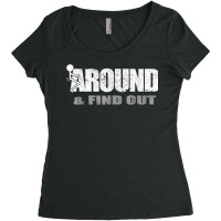 Fuck Around And Find Out Men Funny Christmas Holiday T Shirt Women's Triblend Scoop T-shirt | Artistshot